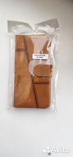 Чехол-книжка из кожи iPhone 8,7,6 с защитой от пад
