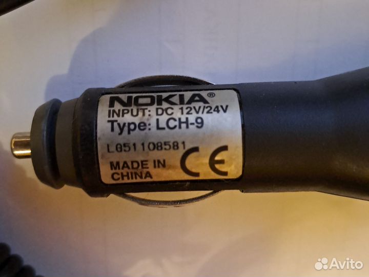 Автомобильная зарядка для телефона nokia