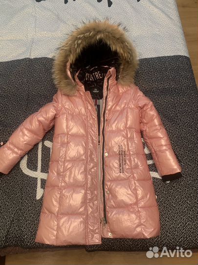 Пуховик для девочки 128