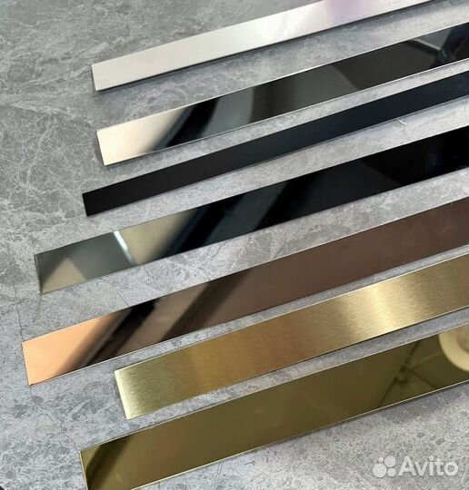 Молдинг плоский Черный матовый