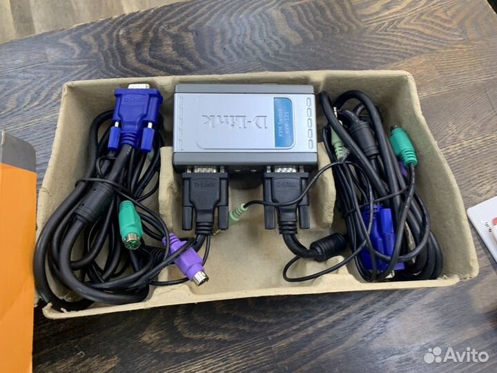 D-Link переключатель - компьютер / видеонаблюдение