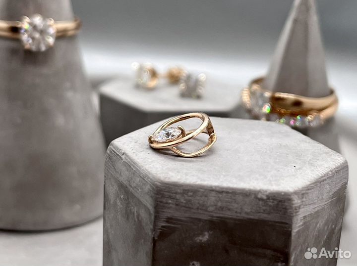 Подвеска 585 с бриллиантом 0,4ct Муассанит