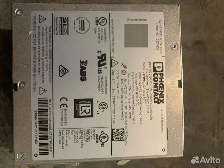 Phoenix contact Источники питания