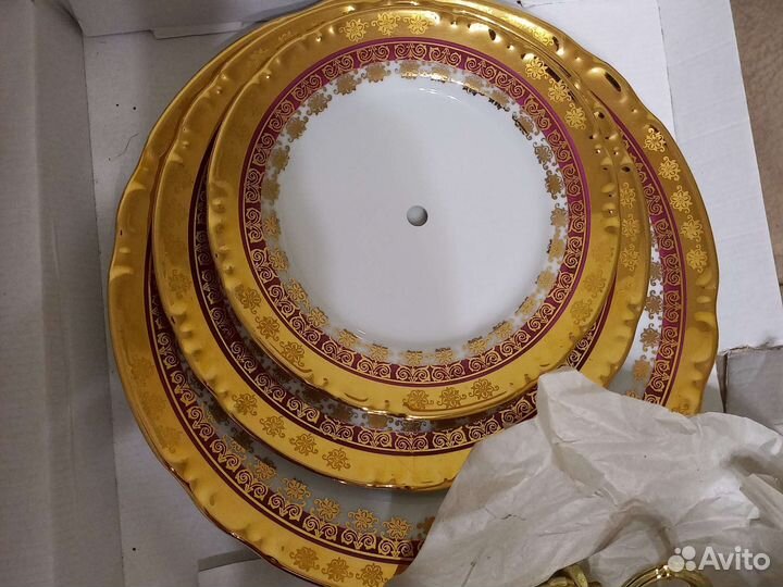 Сервиз Thun Кристина красная линия