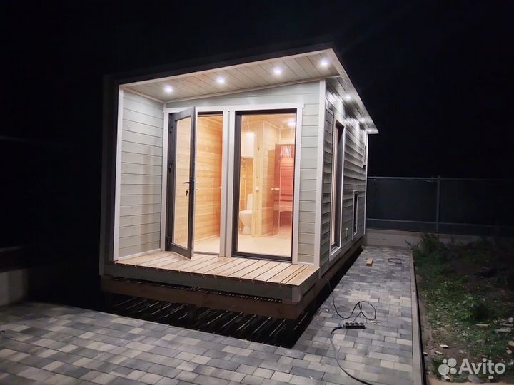 Баня каркасная