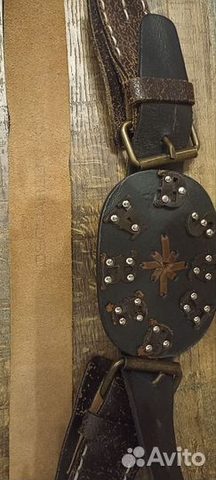 Кожаный ремень ручной работы
