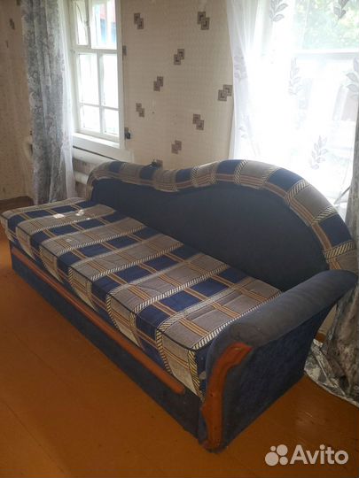 Диван-кровать раскладной в клетку