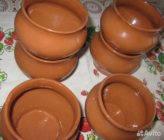 Горшочки для жаркого. Новые. 10 штук