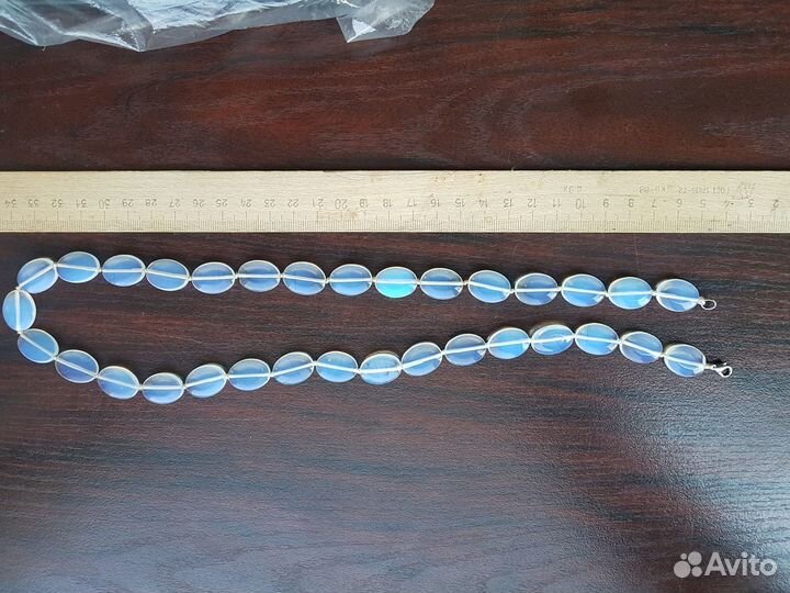 Лунный камень крупные бусы СССР