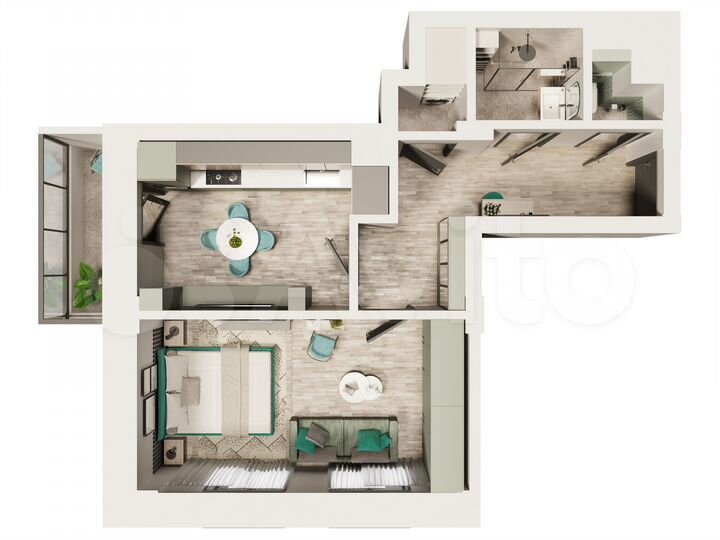 1-к. квартира, 39,3 м², 7/16 эт.