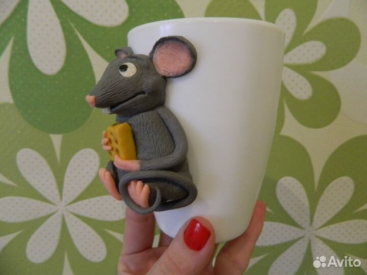 Кружка с декором Мышонок