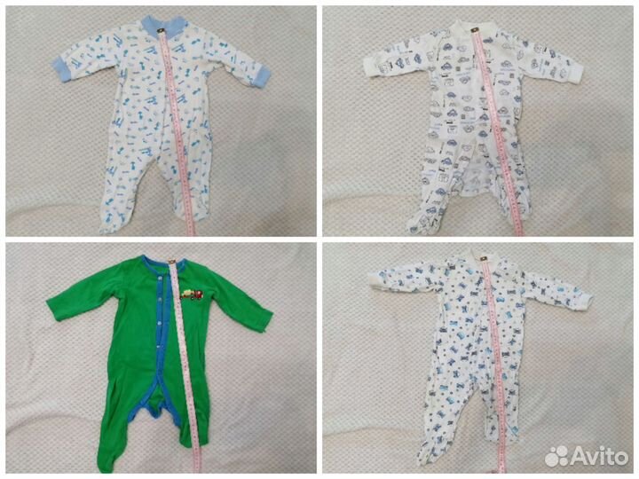 Комбинезоны с рождения до года 20 шт и 2 кокона