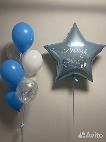 Воздушные шары на выписку, гелиевые шары, доставка