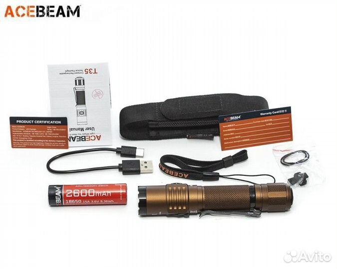 Тактический компактный фонарь Acebeam T35