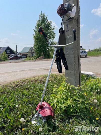 Триммер 3,8 л.с, ранцевый ремень, нож 40 зуб