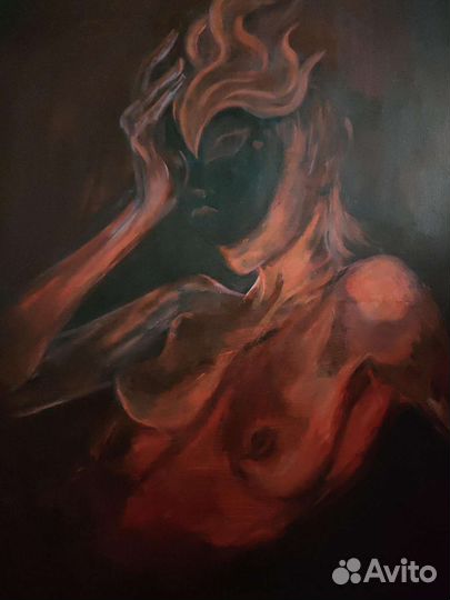 Картина акрилом на холсте