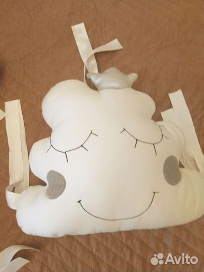 Бортики коса+подушки игрушки+подушка позиционер