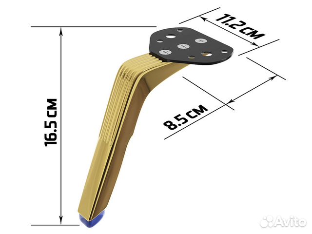 Ножки для мебели фигурные (опора) мебельдам нф100