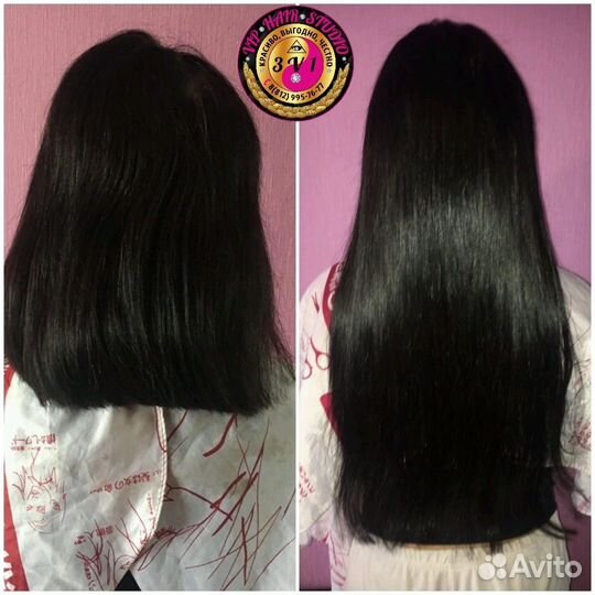 Наращивание волос, коррекция, снятие