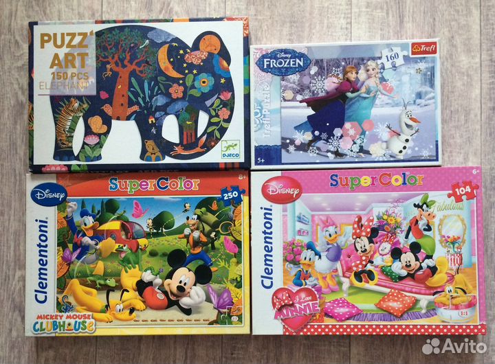 Пазлы Clementoni, Trefl, Djeco