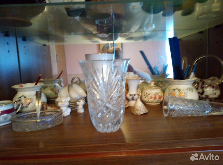 Ваза хрустальная