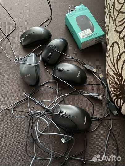 Мышки проводные 6 шт