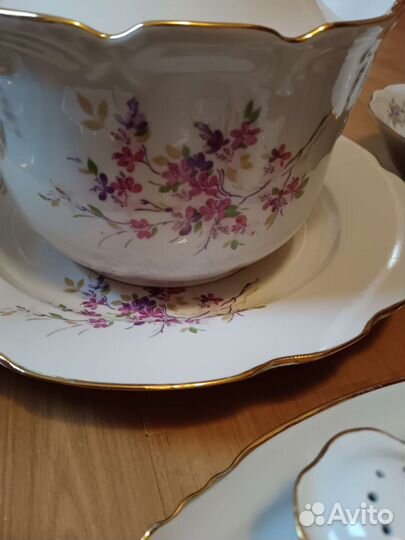 Сервиз столовый сирень Дулёво