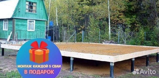 Винтовые сваи под ключ, монтаж винтовых свай