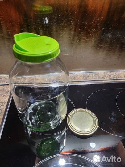 Банки стеклянные винтовые 2 л + крышки