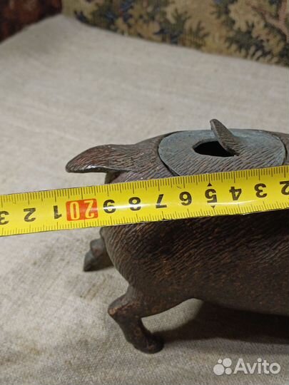 Курильница бронза кабан