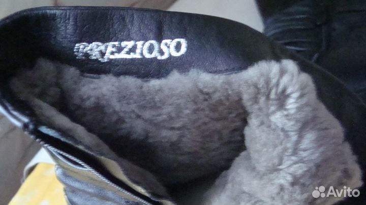 Зимние женские сапоги натур. кожа, мех, р-р35