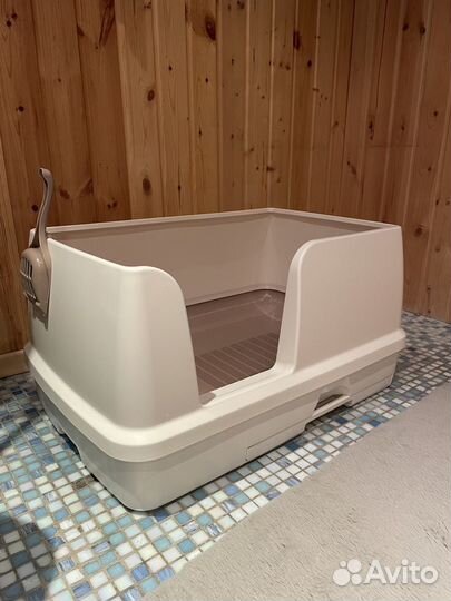 Лоток для кошек большой с бортиками
