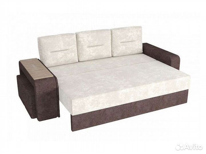 Диван Олимп ткань Суфле сream/Бренди лайт 29