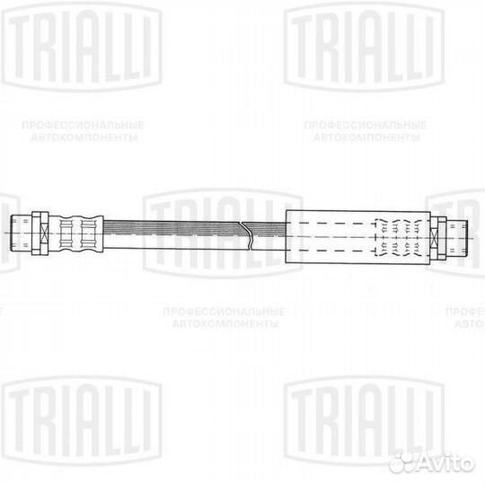 Шланг тормозной передний правый, левый Trialli
