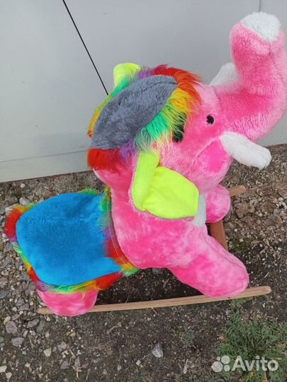 Слон качалка большой