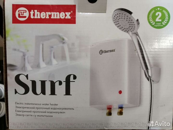 Проточный водонагреватель thermex surf 3500