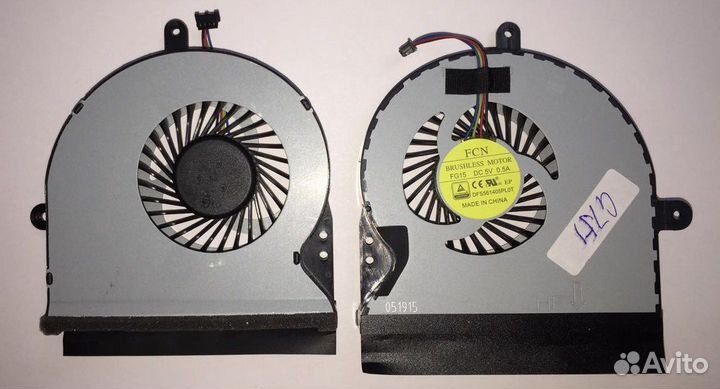 Кулер для asus G751 Ver.1 p/n: DFS561405PL0T FG15
