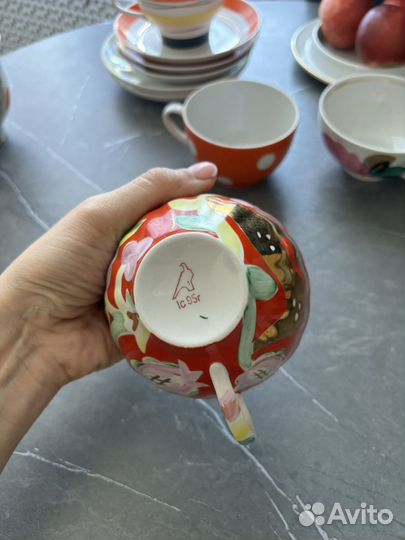 Новый чайный сервиз винтаж фарфор дулево