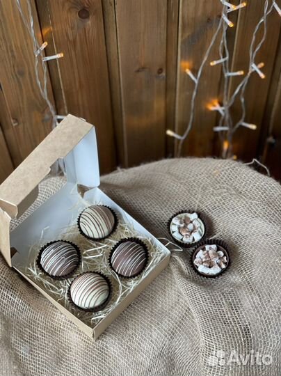 Шоколадные бомбочки с маршмеллоу