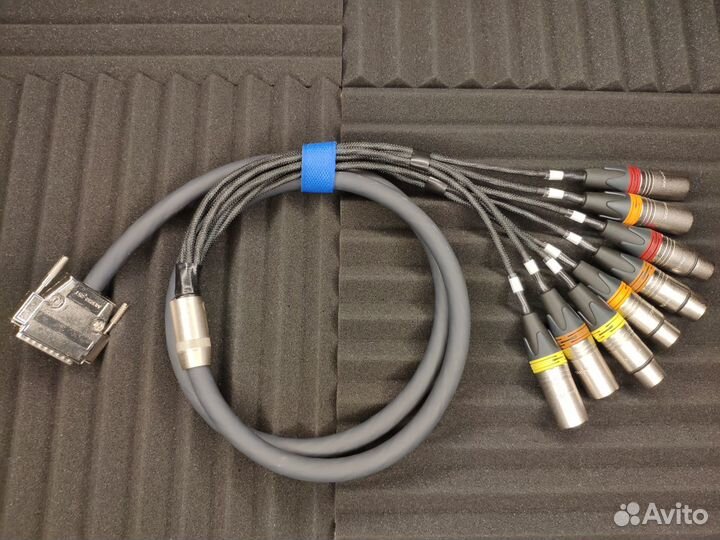 Циф. dsub 25 на 4 xlr гн. + 4 xlr шт. Cmd8 110 Om