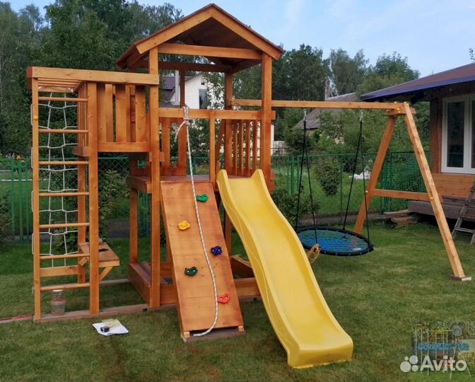 Горка всесезонная с игровой зоной