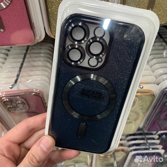 Чехол на iPhone MagSafe Glitter цветные