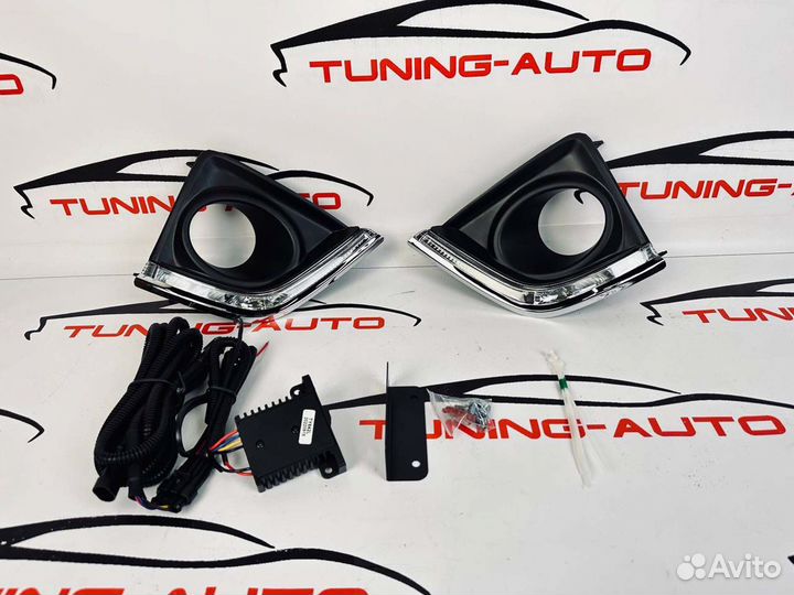 Ходовые огни Toyota Corolla E180 (Оправы птф ) D06