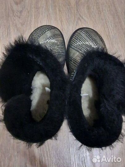 Угги натуральные 38,5 с лазерной обработкой кожи