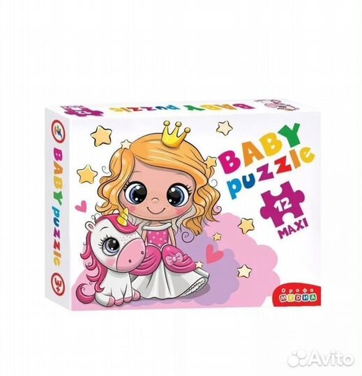 Пазл Baby Puzzle Принцесса и единорог