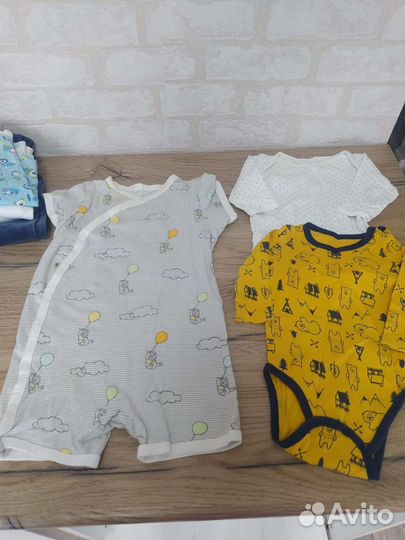Детские вещи пакетом от 0 до года на мальчика