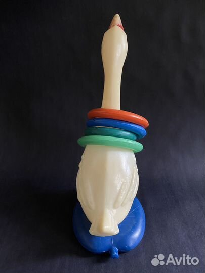 Игрушка гусь-кольцеброс винтаж, СССР