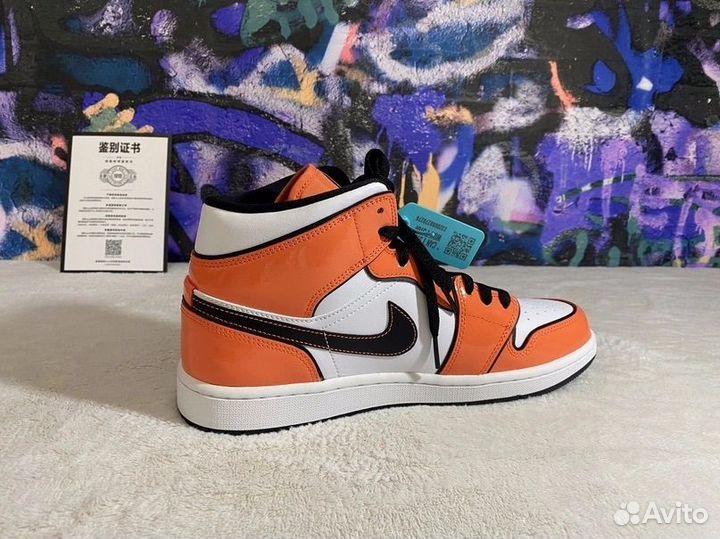 Кроссовки AIR jordan 1 MID SE Turf Orange