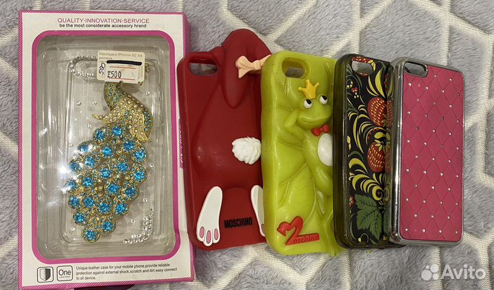 Чехлы на айфон 5, цена за 5 шт