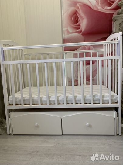 Кроватка орматек и матрас аскона (новые)